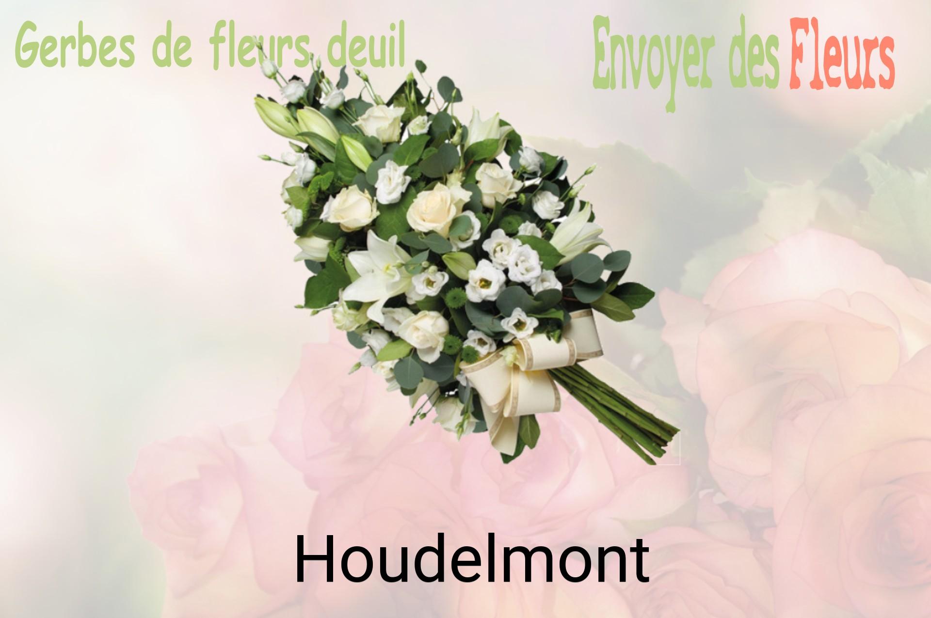 Gerbe de fleurs de deuil livrée à Houdelmont